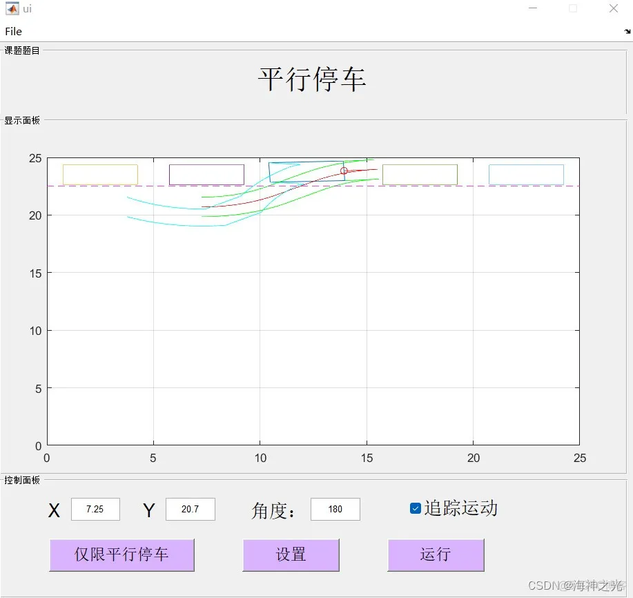 【数学建模】基于matlab GUI平行停车模拟仿真【含Matlab源码 1877期】_ide_10